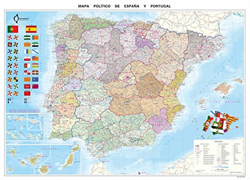 Mapa Político De España (70X100): 9788493560065 - AbeBooks